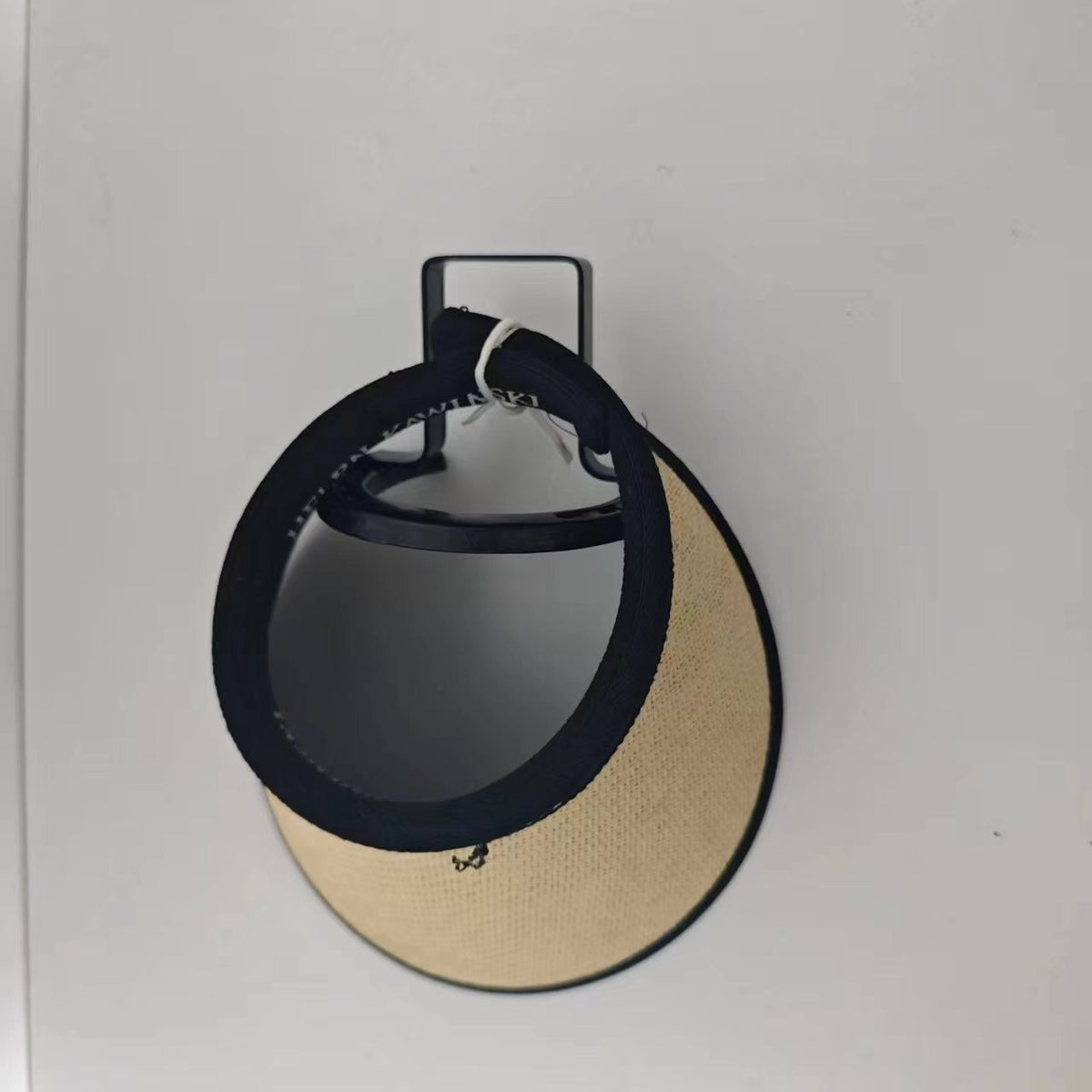 Wall-Mounted Iron Hat Display Rack for Home Organization