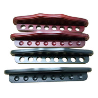 8-Hole Solid Wood Billiard Cue Rack, Wall-Mounted Pool Cue Holder for Snooker Cues, Billiard Accessories