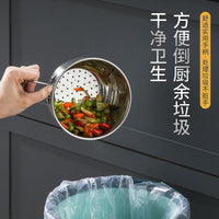 厨房水槽可挂式不锈钢沥水篮洗菜盆多功能蔬果篮收纳筷勺篮怀炉套