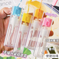 Portable Transparent Spray Bottle for Travel and Disinfection, Fine Mist Atomizer