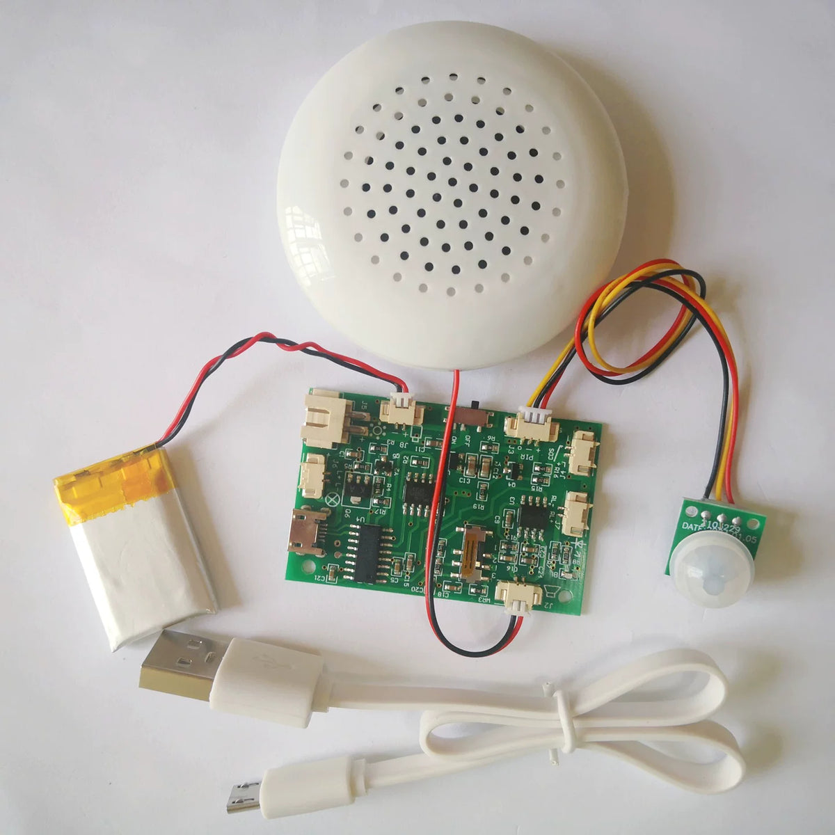 DIY USB Downloadable MP3 Voice Module with Human Body Induction for Greeting Cards
