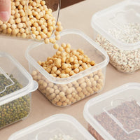 Food Grade Cereal Spice Storage Box Refrigerator Sealed Container Square Household