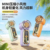X699 Mini Handheld USB Rechargeable Fan with LED Light for Outdoor Portable Cooling
