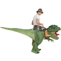 Inflatable Dinosaur Rider Costume for Halloween - T-Rex & Raptor Designs for Kids & Adults
