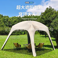 Automatic Inflatable Dome Tent with Sunshade - Waterproof Portable Camping Shelter for 4-6 People