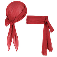 Medieval Renaissance Pirate Costume Headband and Belt Set for Halloween