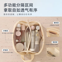 Large Capacity Portable Cosmetic Bag for Travel and Daily Use