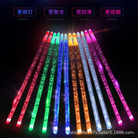 Luminous Drumsticks for Stage Performance, Glowing Fluorescent Drum Mallets