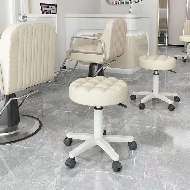 Adjustable Swivel Salon Stool with Wheels for Beauty, Nail, and Hair Salons