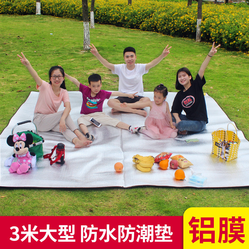Extra Large Double-Sided Aluminum Film Moisture-Proof Picnic Mat for Beach Camping Tent