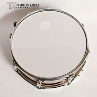 14-inch Wood Grain Snare Drum with Strap for Marching Band Percussion
