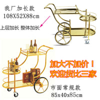 Multi-Tier Bar & Serving Cart with Wheels for Drinks, Desserts, and Snacks