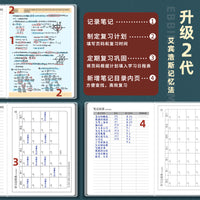 Kabaxiong Subject Notebook Set for Middle and High School Students - Math, English, Science, Error Correction Books