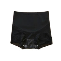 Seamless Postpartum High-Waist Tummy Control Panties with Lace Trim