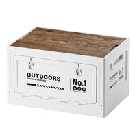 Foldable Outdoor Camping Storage Box with Table Function for Car Trunk Organization