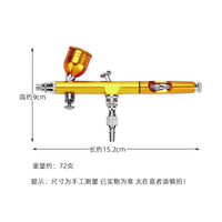 AR180 Airbrush Kit for Automotive Painting, Art, and Model Craft with 0.2-0.5mm Nozzles