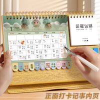 2026 Creative Desk Calendar with Countdown Memo Pad and Index for Business Office