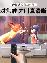 2026 New Mini HD Projector for Home Bedroom Dorm, 5G Phone Screen Mirroring