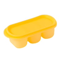 Heart-Made Three-Compartment Ice Cube Tray Food-Grade Silicone Quick Release Ice Maker for Home Kitchen