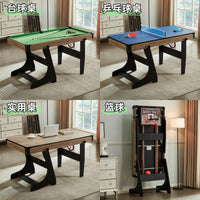 Multi-functional Foldable Billiards and Table Tennis Table for Home Use