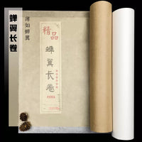 Woven Cicada Wing Xuan Paper Roll for Calligraphy and Painting, Semi-Sized, Transparent Tracing, Fine Line Drawing