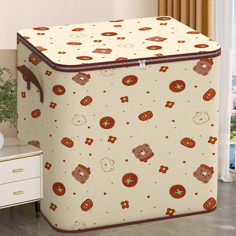 Large Capacity Quilt Storage Bag with Zipper, Waterproof and Moisture-proof, for Clothes, Comforters, Moving, and Organization