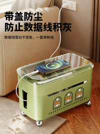 Desktop Cable Management Box with Lid for Power Strips and Cords