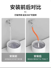 Faucet Extender Hose with Filter for Kitchen and Bathroom, Universal Flexible Water Pipe