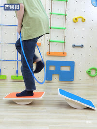 Wooden Balance Board for Kids - Indoor Sensory Integration Training Rocker Toy