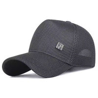 Men's Summer Golf Cap Breathable Sweat-Absorbing Large Head Circumference High-Crown Baseball Sun Hat