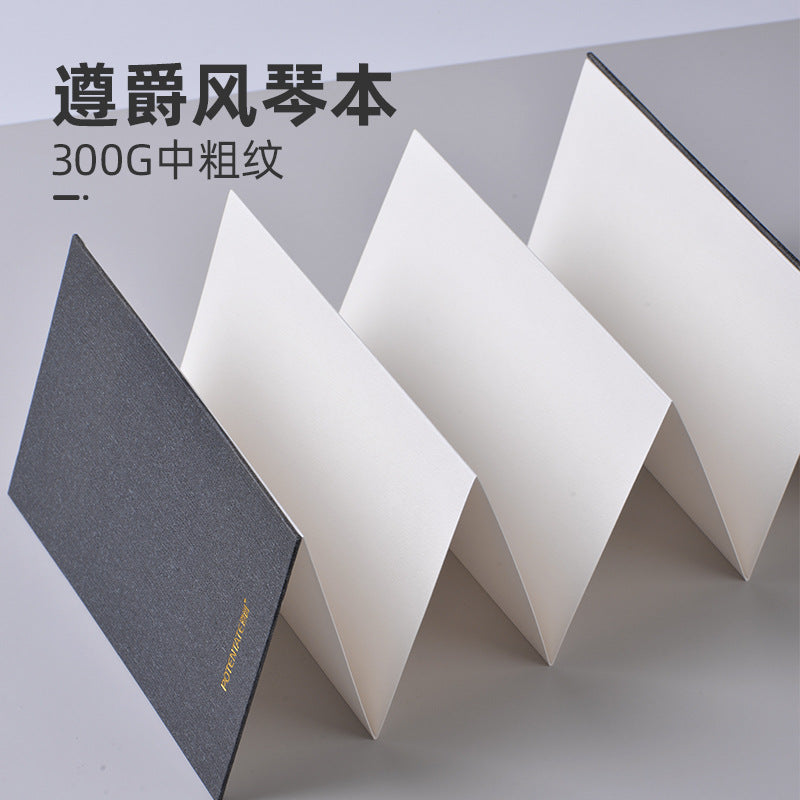 ZunJue Accordion Fold Watercolor Sketchbook, 300gsm Paper for Watercolor, Sketching, and Pen Drawing