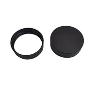 Cosmetic Cream Jar Lids with ABS Electroplated UV Coating and Wood Grain Options