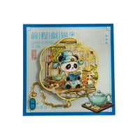 Panda Metal Bookmark Chinese Style Hollow Out Gift for Students and Friends