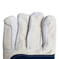 Canvas Work Gloves, Thickened, Wear-Resistant, Non-Slip Palm for Workshop Processing and Welding Protection