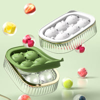 Luxury Round Ice Ball Maker Mold for Whiskey and Cocktails, Quick Freeze & Easy Release