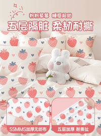 Disposable Bedding Set for Travel, Thickened Quilt Cover, Pillowcases, Hotel Four-Piece Set, Travel Toiletries