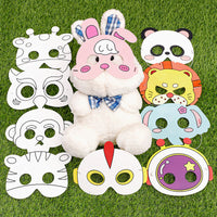 DIY Cartoon Animal Mask Painting Kit for Kids - Kindergarten Art Craft Activity