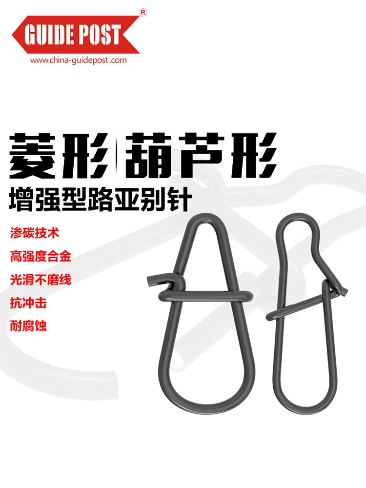 GUIDEPOST Gourd-shaped Fishing Swivel Snaps for Lure Connectors