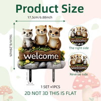 PVC Garden Stakes Decorative Yard Signs for Holiday and Garden Decor
