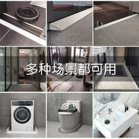 Silicone Shower Threshold Water Dam for Bathroom, Balcony, and Countertops