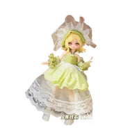 Doll Clothes Set for OB11 BJD Dolls, 11-17cm Sweet Maid Dress Outfits