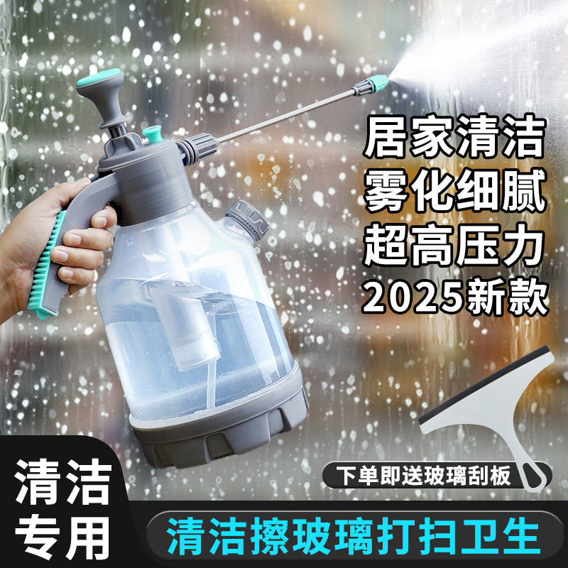 Pressurized Spray Bottle for Cleaning, Disinfection, and Gardening - 3L Capacity