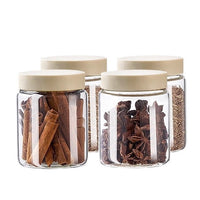 Heat-Resistant Glass Spice Jars with Airtight Lids for Kitchen Storage