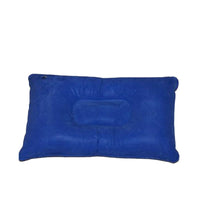 Inflatable Flocked Camping Pillow for Outdoor Tent and Office Nap, Portable I-Beam Design