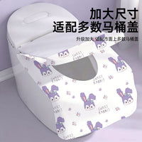 Disposable Toilet Seat Covers, Extra Long Thickened Waterproof Full Coverage, Individually Wrapped for Travel