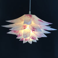 6-Layer Lotus Lampshade for Living Room Pendant and Table Lamps, DIY PP Plastic