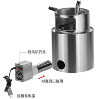 Portable Folding Wood Burning Stove with Fan for Outdoor Camping Picnic BBQ