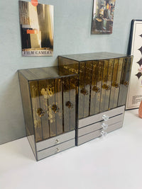 Large Capacity Jewelry Box Organizer with Display Stand for Earrings Necklaces Bracelets