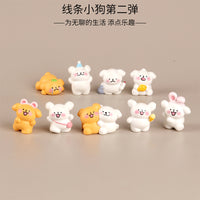 Cute Line Art Dog Desktop Ornament for Office & Home Decor