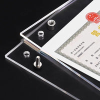 Acrylic Photo Frame for Certificates and Pictures, A3/A4/7/8 Inch Display